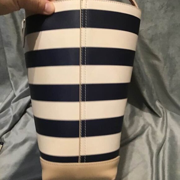 Spartina 449 Navy Stripe Tote Bag Set - Picture 7 of 11